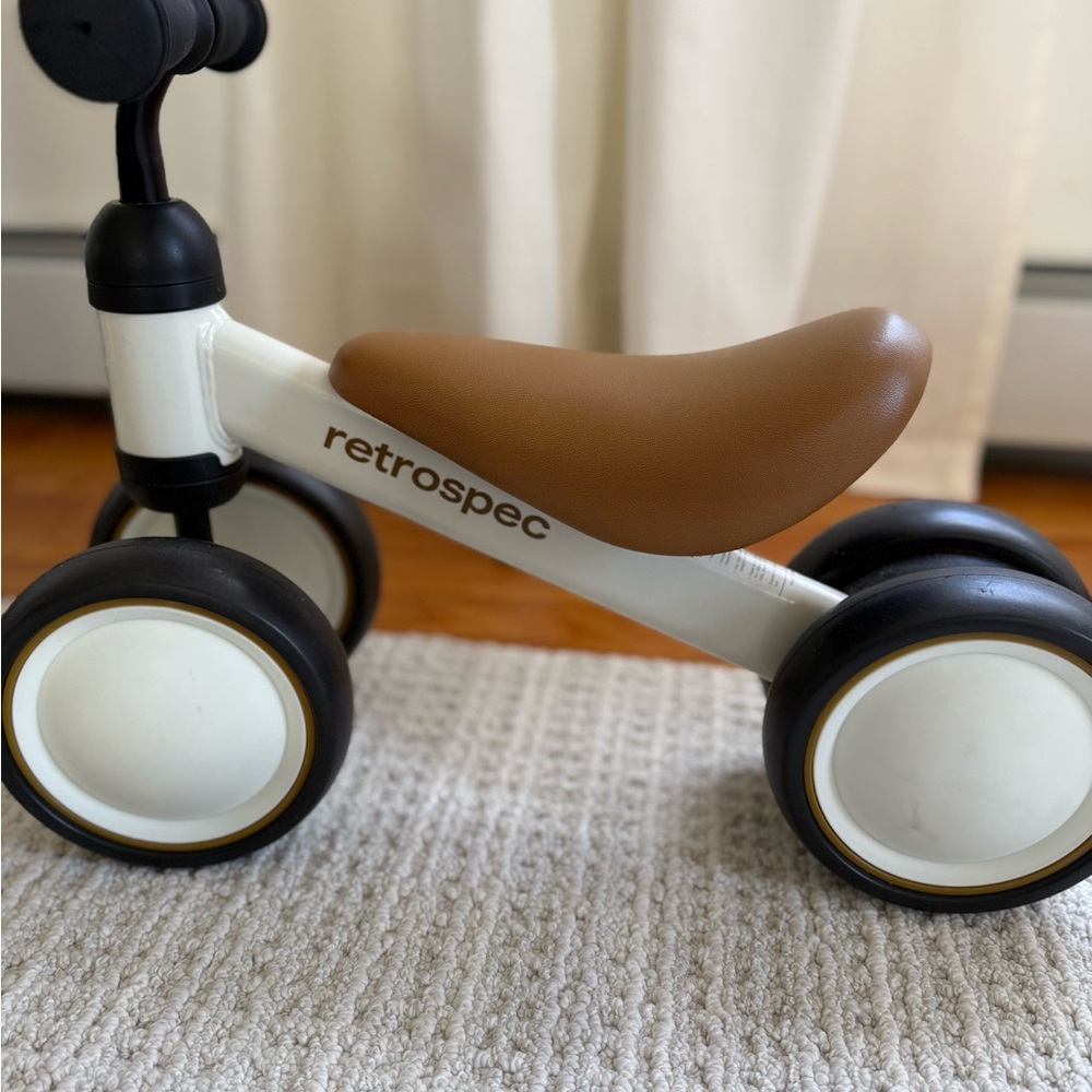 Retrospec Toddler Balance Bike in White and Brown for xfitch0130